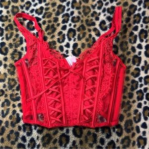 Red Victoria’s Secret corset